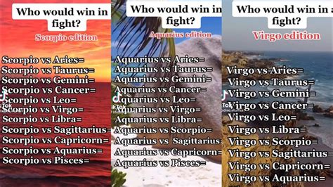 Scorpio vs. . Aries vs gemini fight who would win